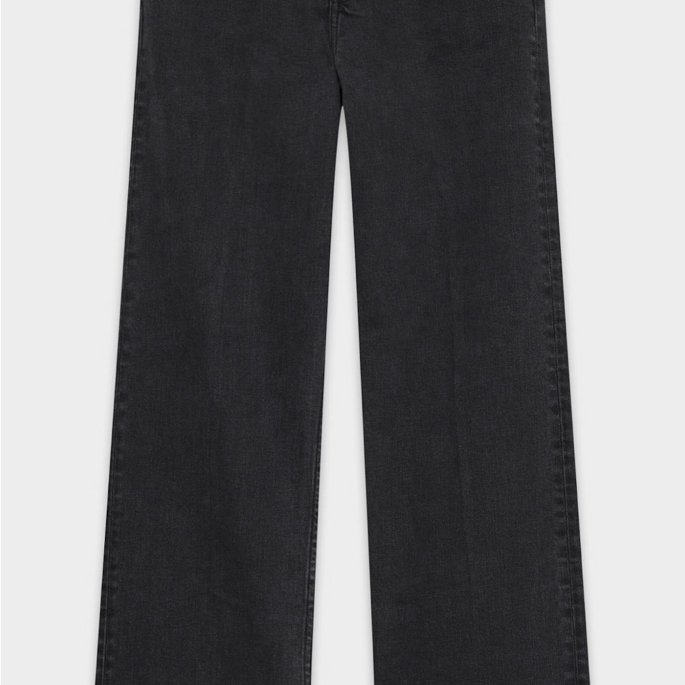 Denim Forum Black Straight Leg Jeans